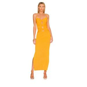 CULT GAIA Honey Knit Dress in Orange